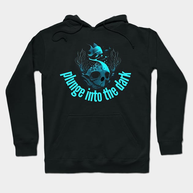 Skull at the bottom of the sea Hoodie by Crazy skull